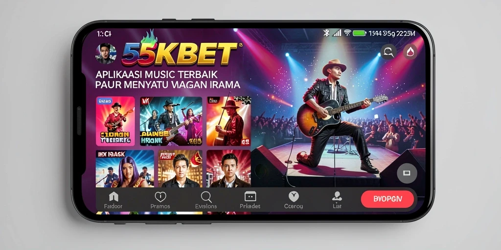 Tampilan gameplay 55KBET yang menarik dengan berbagai genre musik.