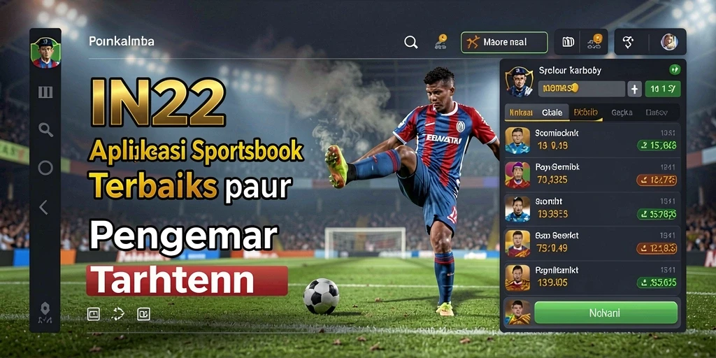 Tampilan gameplay Sportsbook IN22 yang menarik dan interaktif.
