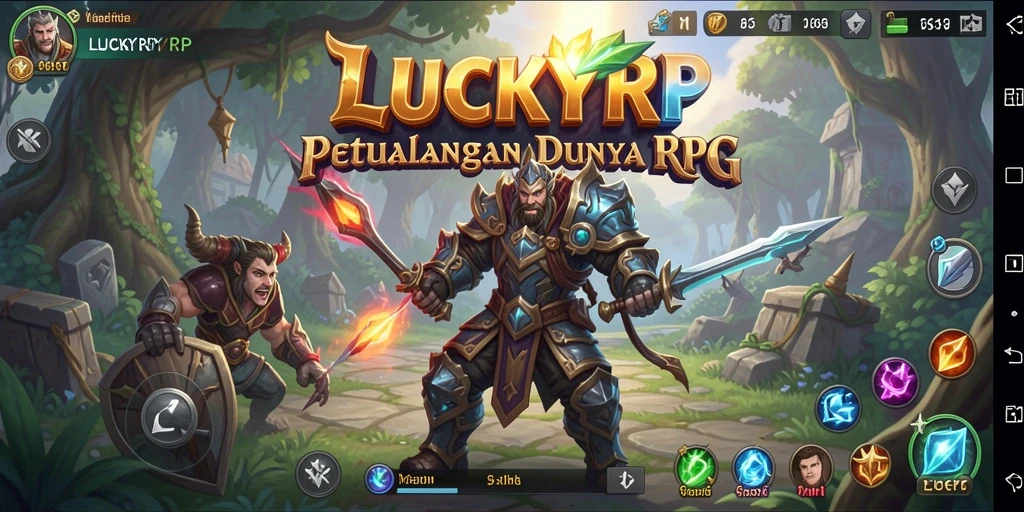 Tampilan gameplay LUCKYRP menampilkan pertarungan seru dengan karakter yang kuat.