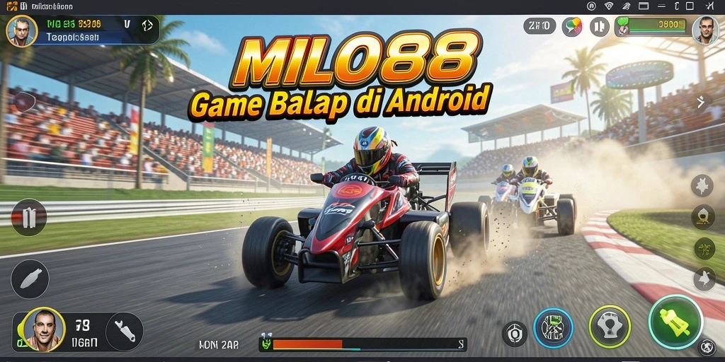 Gameplay menegangkan dalam balapan cepat dan seru di MILO88.