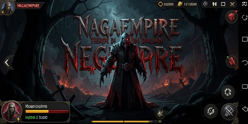 Screenshot gameplay NAGAEMPIRE yang menampilkan momen menegangkan.